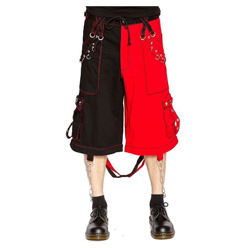 Men Gothic Bondage Pant Chain Goth Techno Punk Rock Gothic Pants